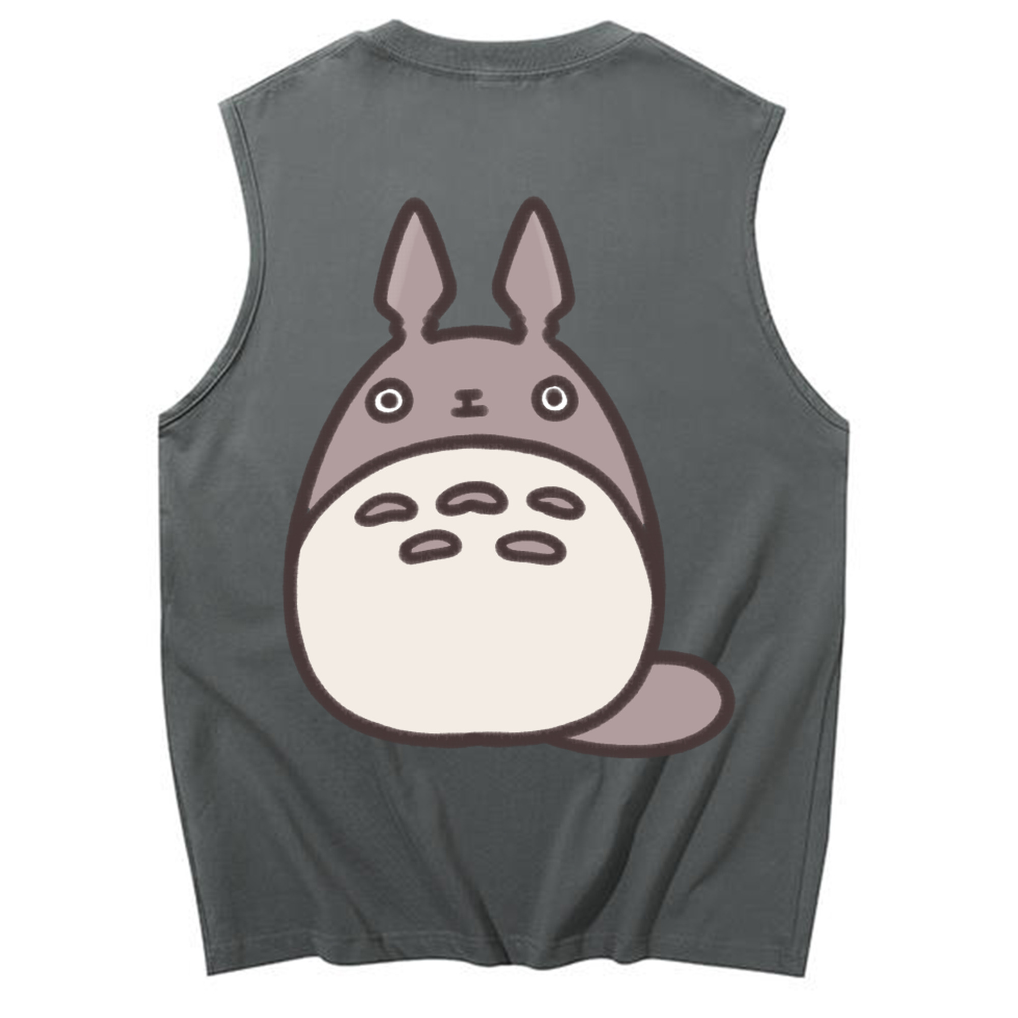 （画像用） となりのトトロ 草壁メイ 草壁サツキ My Neighbor Totoro Satsuki Kusakabe Mei Kusakabe コットン100％タンクトップ（背面プリント）